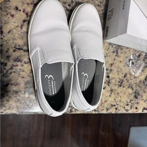 Skechers White Concept 3 Slip-On Shoes